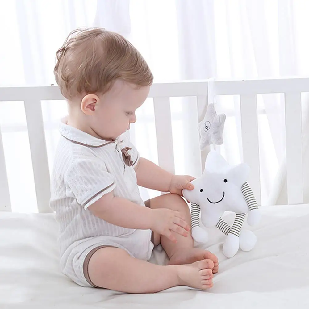 Baby Rattle Toys Cartoon Animal Plush Hand Bell Baby Stroller Crib Hanging Rattles Infant Baby Toys Gifts