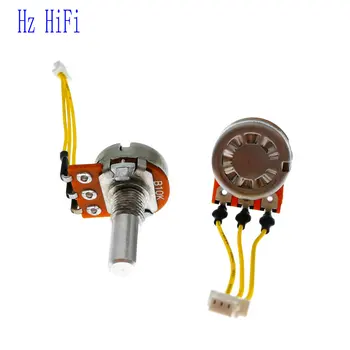 

2PCS USA BI 16-type 20MM 10K P160-032D4B DIY HIFI audio amplifier amp volume Stepping Rotary Potentiometers RK163 B10K