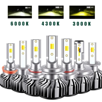 

Car Headlight H7 LED Bulb 3000K 6000K H1 H3 H8 H11 9005 HB3 9006 HB4 LED Dual Color Headlamp Auto Bulbs Yellow White Light