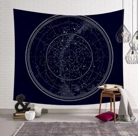 starry sky Скандинавском стиле 95/150/200 см Подвесной Настенный гобелен хиппи ретро домашний декор Йога пляжные коврики пляжные полотенца для младенцев, маленьких детей, полотенце подвесная ткань - Цвет: starry sky