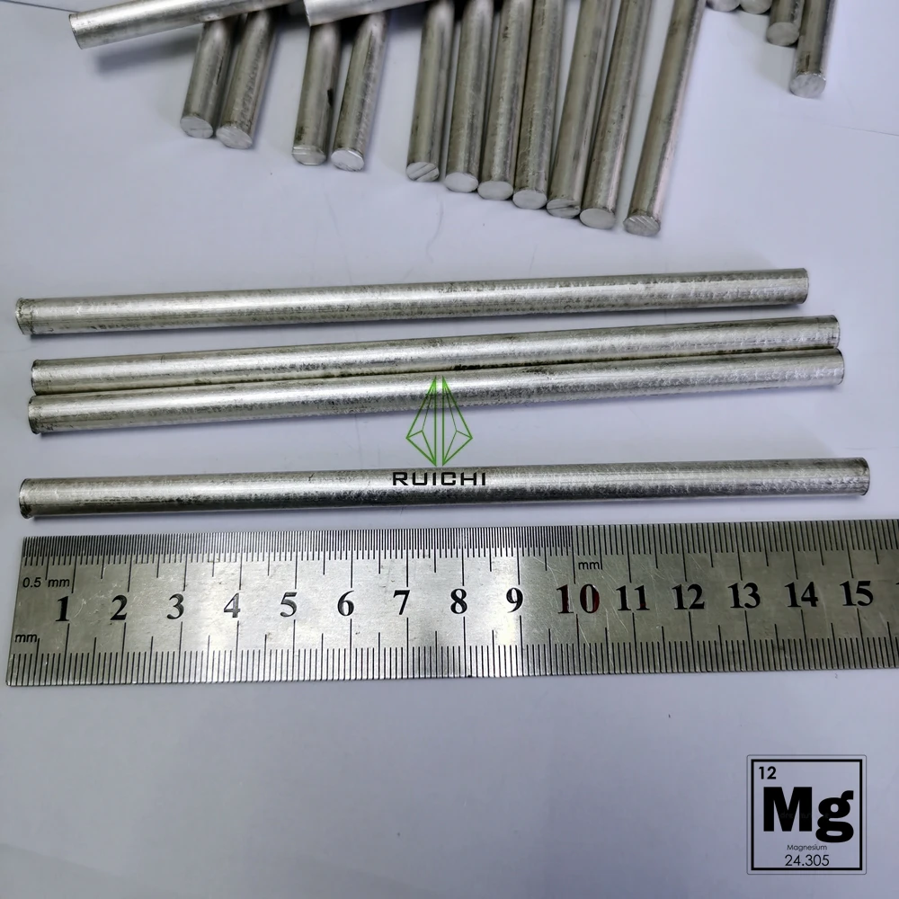 Welding Rods Carbon Arc Rods Titanium Rod 10pcs Magnesium Metals Sticks Rods 99.95% Pure 7mm Dia X 152mm Length