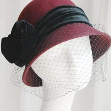 01912-hq-Бархатная Весенняя шерстяная сетчатая Женская кепка для отдыха, женские шляпы для рыбалки