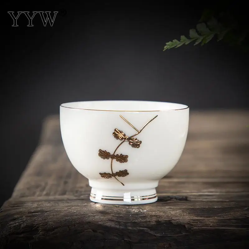 63x45mm 70ml Ручная печать керамики чайные чашки китайский чайный набор кунг-фу чайная чашка маленькая чайная чаша бутик мастер чашка 1 шт. наборы чайной посуды аксессуары - Цвет: 63x45mm 70ml