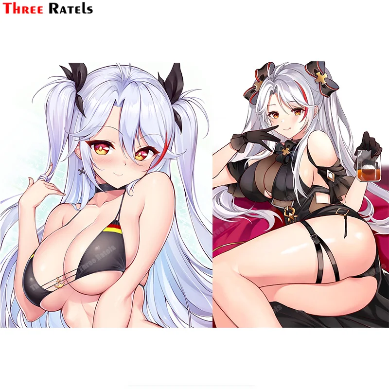 Three Ratels A387 Prinz Eugen и Azur Lane милые наклейки Сексуальная аниме-девушка для стен