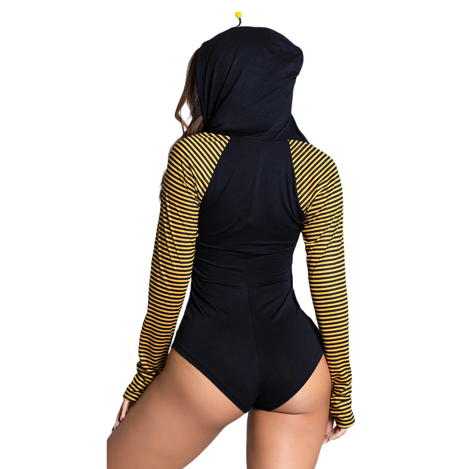 Cosplay&ware Sexy Hooded Catsuit V-neck Women’s Jumpsuit Pajamas Women Casual Cat Bee Rabbit Long Sleeve -Zentai shop online Hdff07f5b67424d81a12233cd9fbd8c4fN.jpg