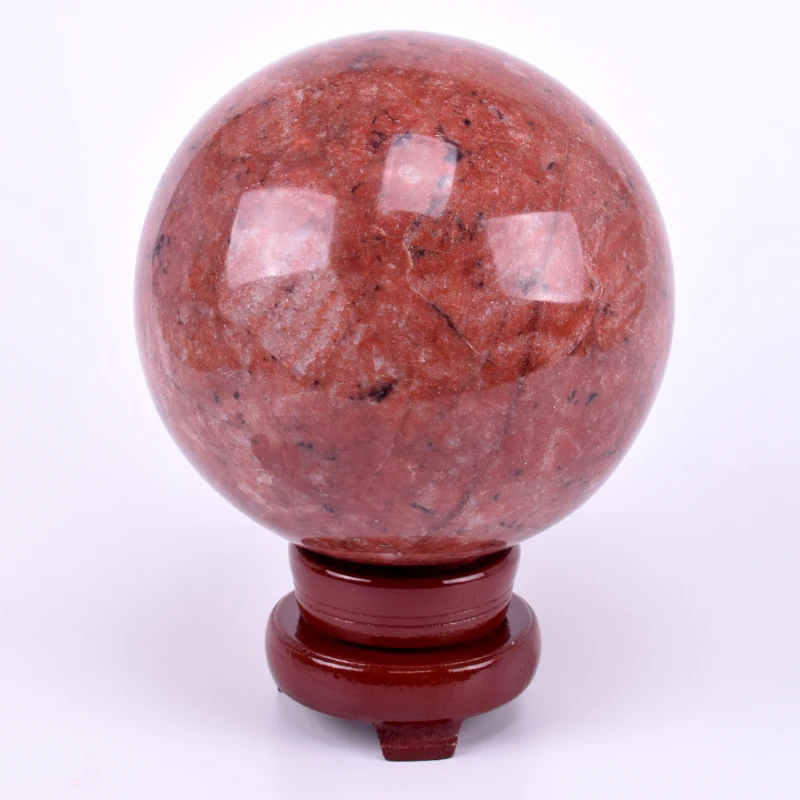 

Natural Rhodochrosite Ball Healing Crystal Balls Realistic Statue Christmas Gift or Home Desktop Decor&Art Collection