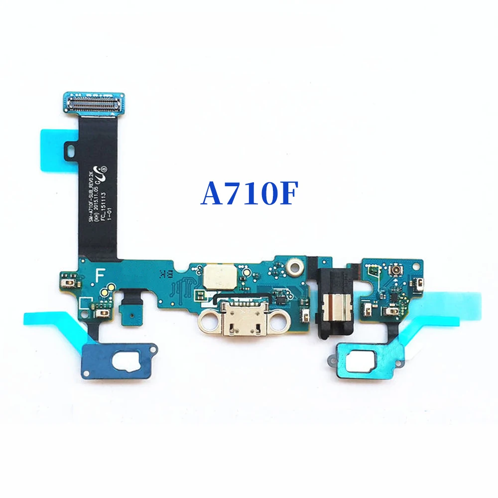 10 шт./лот Для samsung Galaxy A700F A7000 гибкий usb-зарядный порт кабель A710F A7100 A710S USB зарядное устройство док-станция разъем