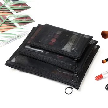 

1pc Women Travel Cosmetic Bag Casual Zipper Make Up Transparent Makeup Case Organizer Storage Pouch Toiletry Beauty Wash Bag