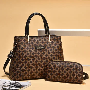 

High Quality PVC Leather Office Lady Hand Bags 2020 New Large Capacity Women Handbags And Purses Business Messenger Shoulder Bag