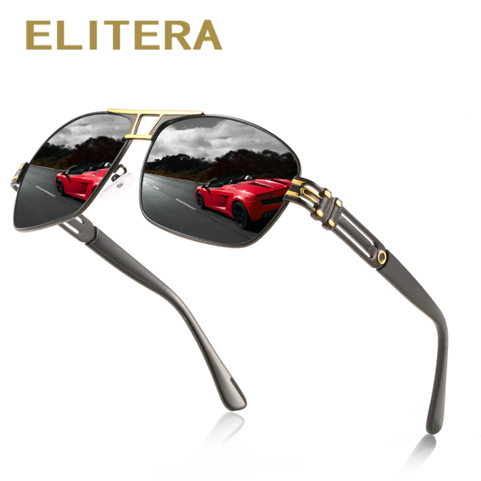 Мужские классические солнцезащитные очки ELITERA поляризационные для вождения