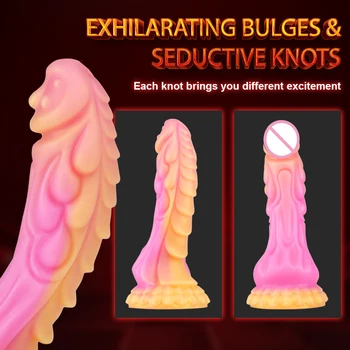 Colorful Monster Dildo Anal Sex Toy For Women Men Masturbators Big Butt Plug Tentacle Fantasy Dildo Faloimetor For Women Sextoys 3