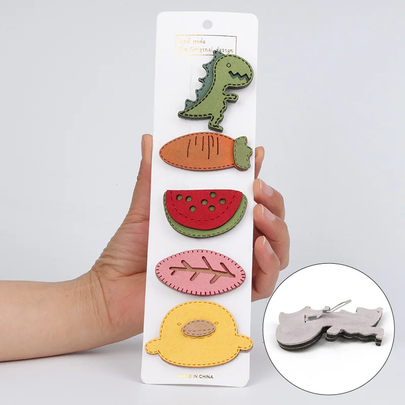 A318-7 Hair clips for girls,Children's color fruit set bobby pin,Flower hair accessories girl cute headdress,Baby birthday present - Цвет: A318-7