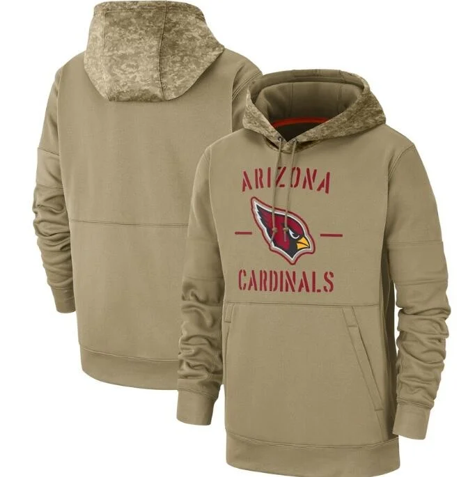 Мужской пуловер Аризона Тан 2019 с надписью Salute to Service Therma худи Cardinals | Мужская
