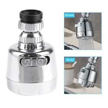 

Stainless Steel Faucet Splash-Proof Save Water Device Kitchen Universal Tap Shower Water 360 Degrees Rotatable Filter Sprayer