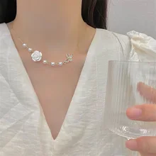 Butterfly Pearl Necklace - Jewelry 