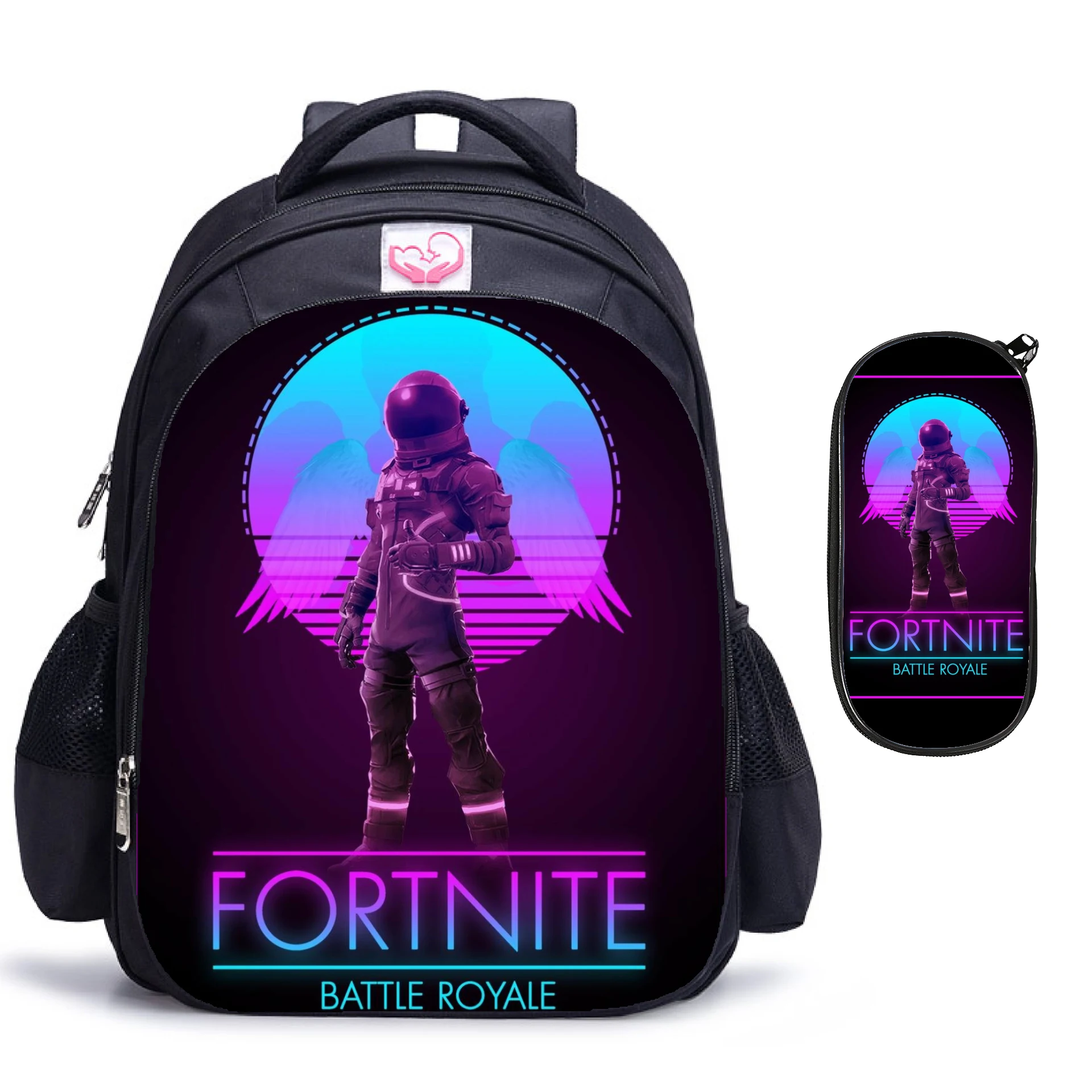 2pcs / Set Fortnite School Bags Games Children Fashion Backpack With