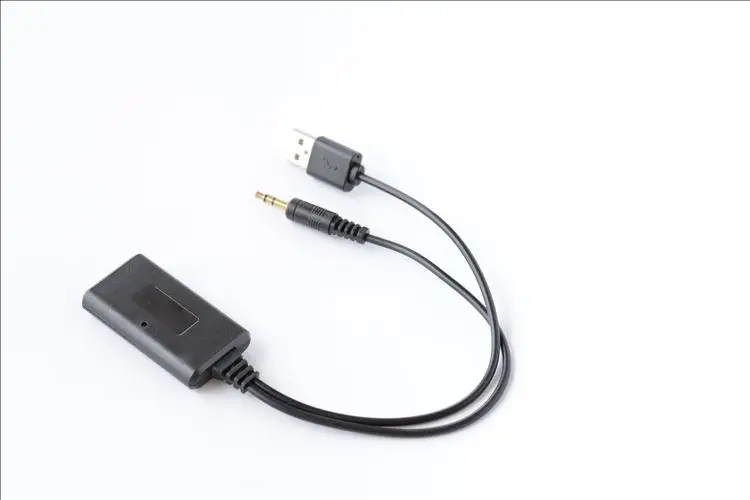 Мини Bluetooth аудио AUX Автомобильный приемник адаптер 3,5 мм беспроводной портативный динамик USB музыкальный приемник для динамика наушников приемник - Цвет: Черный