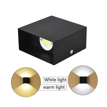 

Nordic Modern Cube Wall Lamp Home LED Indoor Lighting Decor for Bath Bedroom Corridor Sconce Aluminum Lamp 6W 85-265V NR-126