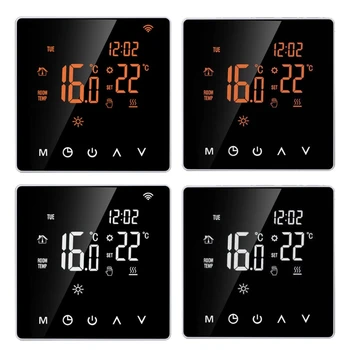 

Thermostat 16A Wi-Fi /NO WIFI Orange / White Smart Thermostat Digital Temperature Controller APP Control LCD DisplayTouc