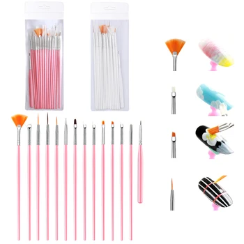 

15 PCS makeup brushes Professional Blending Eyeshadow Eyebrow Brush For Makeup Beauty Set Blending Eyeliner Eyelash Eyebrow
