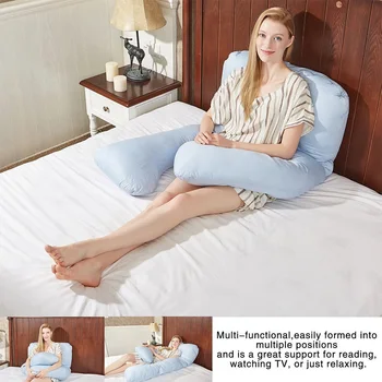 

Large Size Sleep Pillow Side Pregnant Women U-shaped Long Sleeping Cushion Maternity Pillows Multifunctional Ergonomic Design