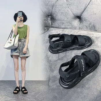 

CINESSD Mesh Chaussures Femme Soft Flat Shoes Women Sandals 2020 Fashion Summer Shoes Woman Sandals Female New Comfortable 39