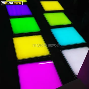 buy Interactieve Geleid Dansvloer Rgb 3 In 1 Led Dj Stage Led Floor Light Voor Bruiloft Disco Nachtclub Nachtclub 50cm Panel