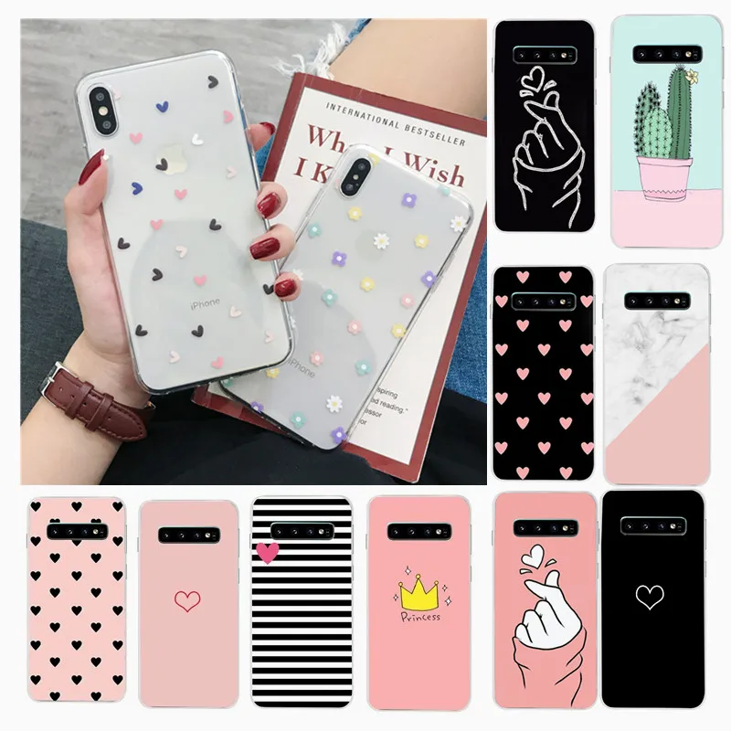 Для Samsung Galaxy S10 S10Plus S10e чехол силиконовый TPU для телефона A50 A30 S8 S9 Plus A7 2018 мягкий с