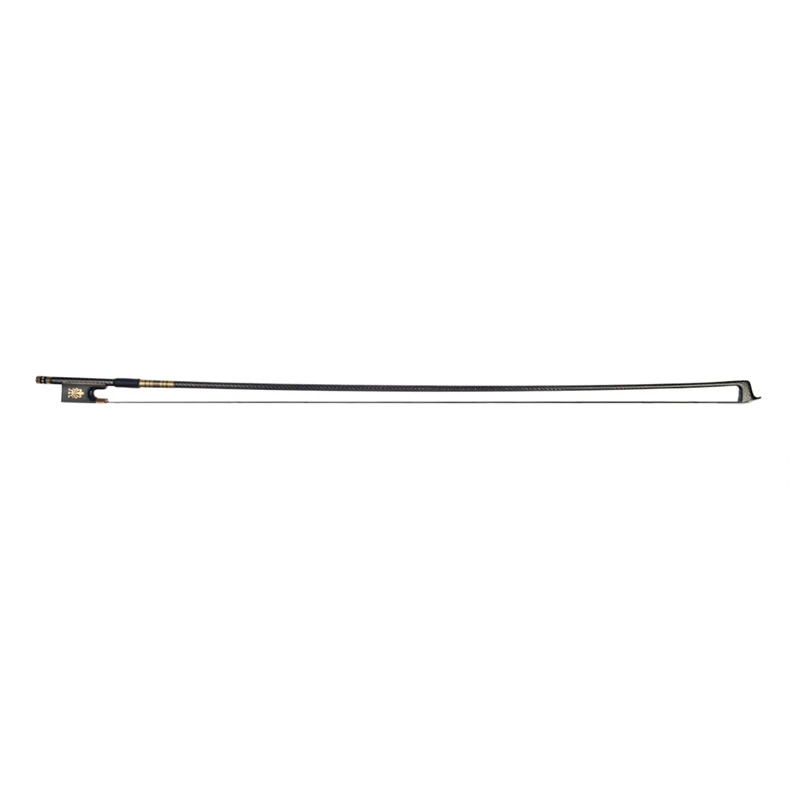 

Violin Bow 4/4 Carbon Fiber Bow with Ebony Frog Real Mongolia Horsehair Golden Wrapped Violin Accessories for 4/4 Violin