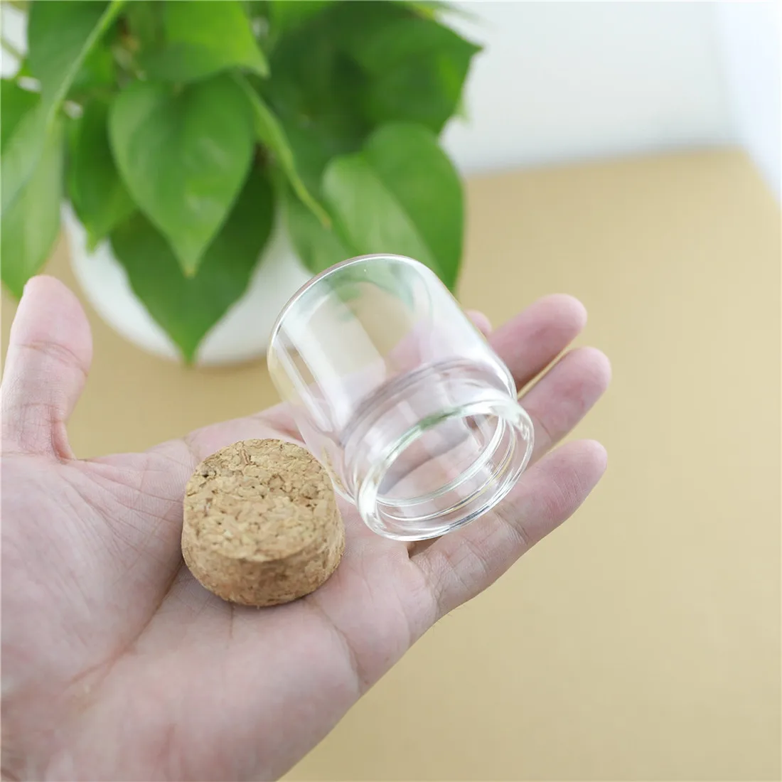 12 pcs/Lot 47*50mm 50ml Glass Bottles With Cork Spicy Storage Tiny Bottle Jar Containers Glass Spice Vials Craft DIY Small Jars 6