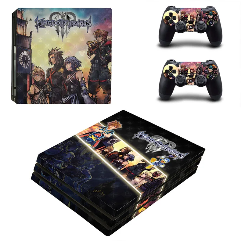 YSP4P-2987 Kingdom Hearts 3 PS4 Pro стикер s Play station 4 Pro виниловые наклейки на кожу Pegatinas для playstation 4 Pro консоль и контроллер - Цвет: YSP4P-2987
