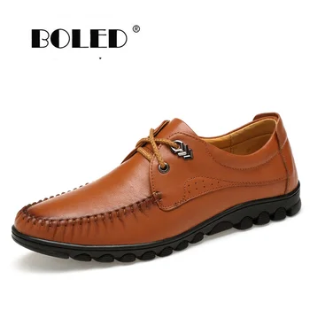 

Top quality leather shoes men flats soft breathable casual shoes plus size driving shoes men Dropshipping