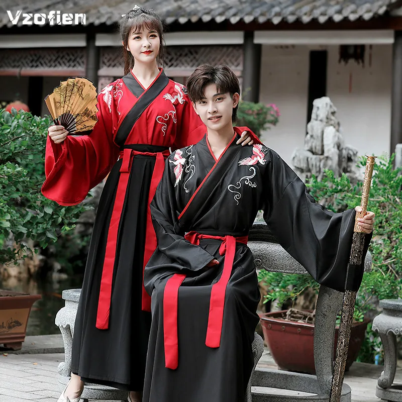 Женское платье Hanfu костюм Тан династии народных парных танцев для косплея