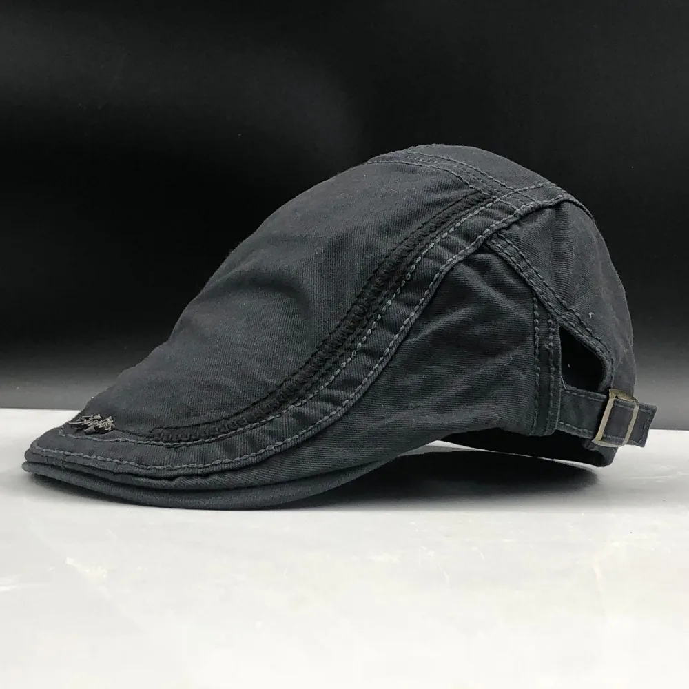 New Casual British Style Unisex Solid Cabbie Hats Caps Newsboy Cap Flat Hat Irish Newsboys Caps For Men And Women