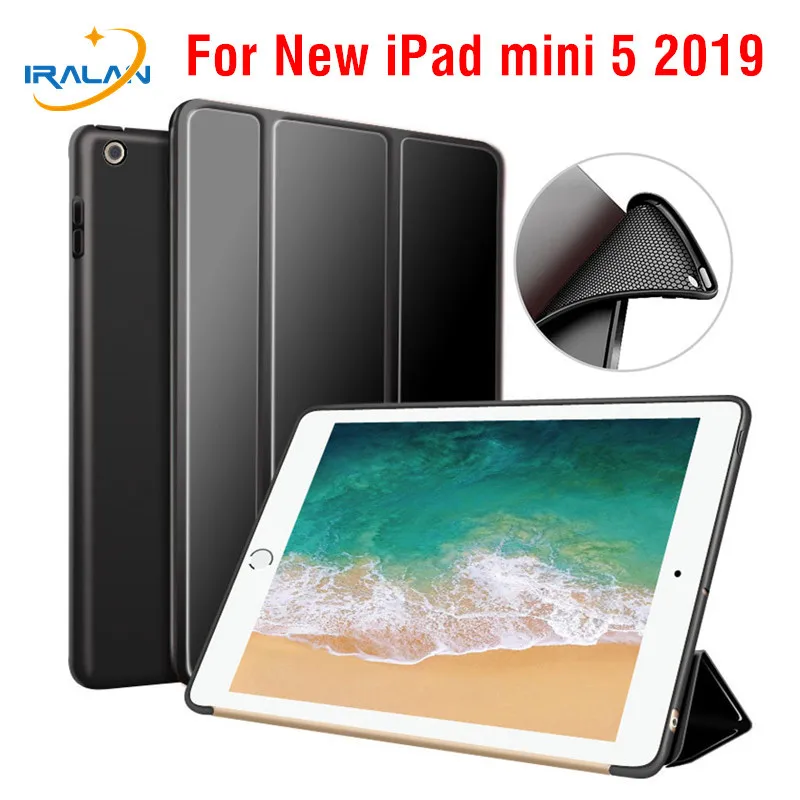 Умный чехол для Apple iPad Mini 5 7 9 дюйма Магнитный из искусственной кожи IPad 2019 A2124 A2125 A2126