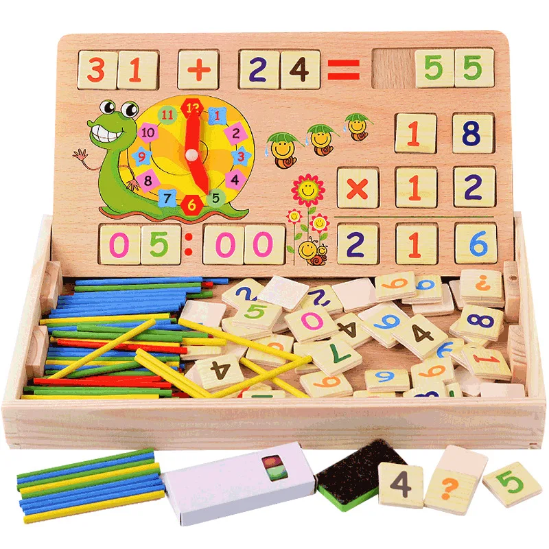 

Early Educational Teaching Aid Toy Multi-functional with Numbers Computing Educational Toy Kindergarten Early Childhood Educatio