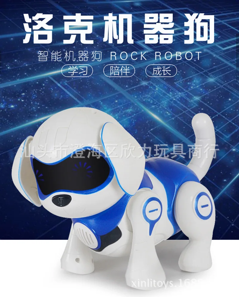 

Sensing Touch Locke Intelligent Robot Dog Educational Early Childhood Music Singing Walk Smart Dog CHILDREN'S Toy 961