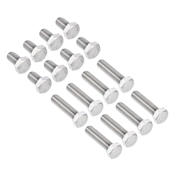 

uxcell 8pcs Hex Screw Bolt Metric M12 304 Stainless Steel Fully Threaded Bolts to Woodworking and DIY Jobs Furniture etc
