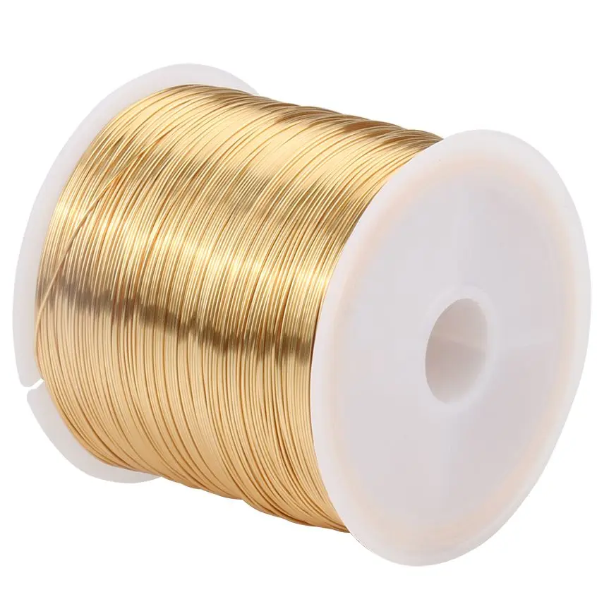 0.3Mm 0.4Mm Argento/Oro/Oro Rosa Lega Di Rame Cavo Perline Filo Per Gioielli Che Fanno Collana Braccialetto Corda Forniture
