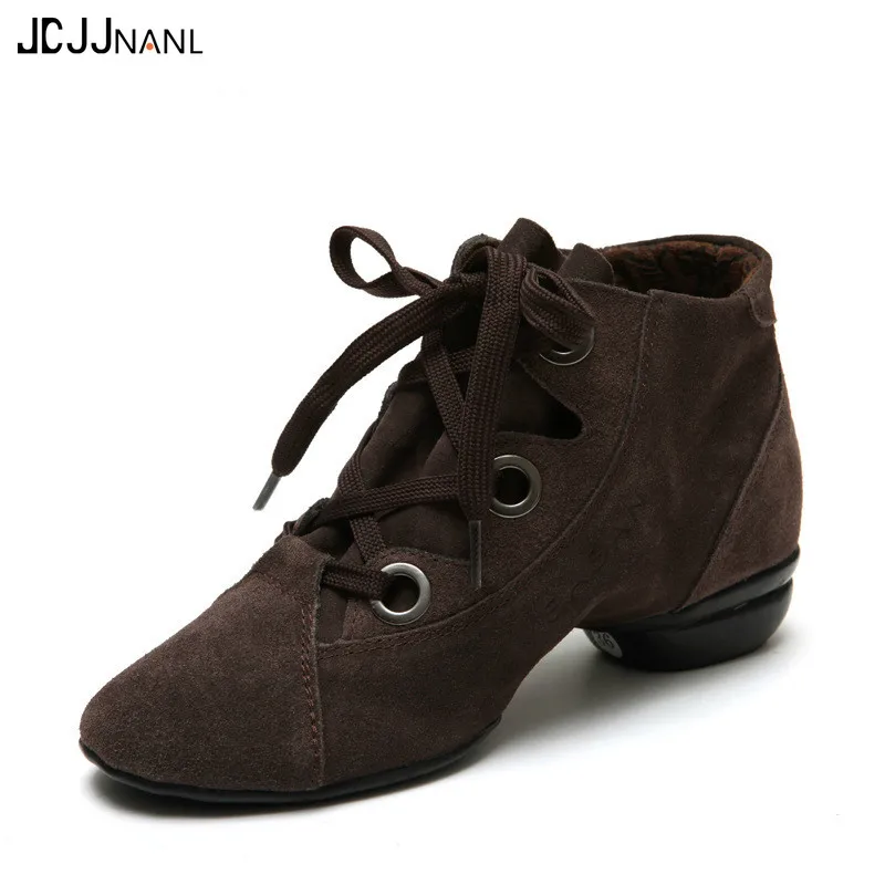 

JCJJNANL Women's Square shoes Spring Summer Dance shoes soft soles Modern Dance shoes New Jazz shoes