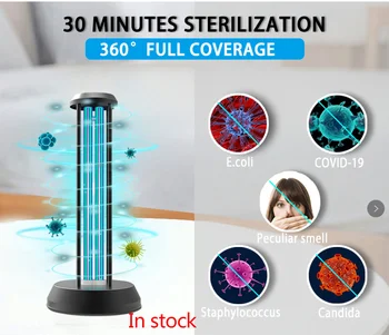 

UV Disinfection table Lamp with and without ozone indoor use