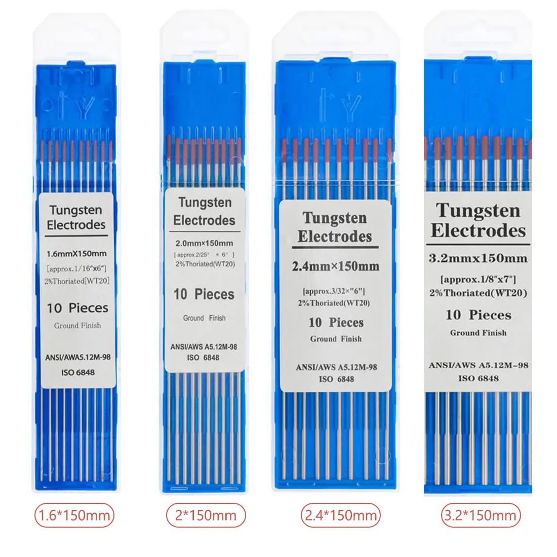 10 шт./Чехол вольфрамовые электроды сварочные для гофонарь 1 6 мм/2 0 4 мм/3 2 мм |