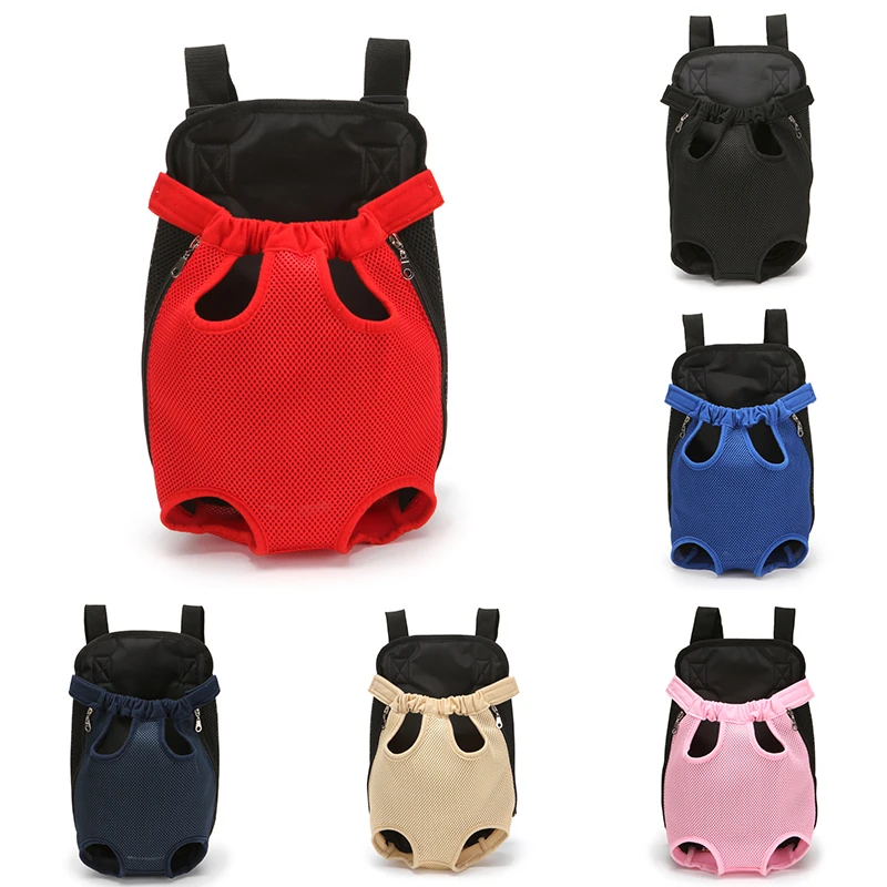 Bolsa de transporte para mascotas, mochila de viaje con patas ajustables, bolsa de transporte para mascotas transpirable, portador de perro cachorro frontal, suministros para para perros| - AliExpress