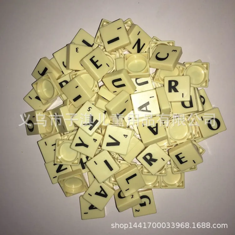 Аксессуары для игры с надписью «Scrabble», китайские чеки с надписью, Пластиковые Китайские чеки, около 120 грамм