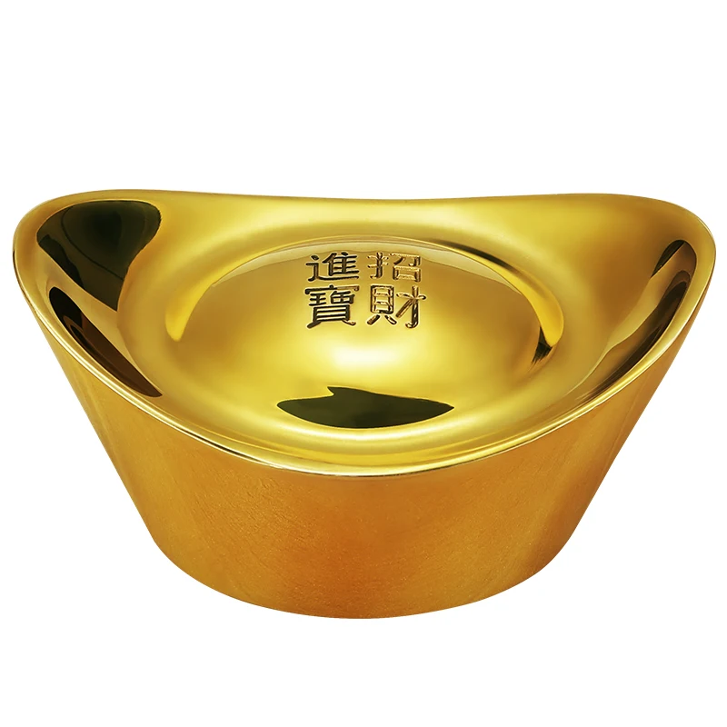 Цельный медный твердый золотой телефон счастливый слиток магазин аксессуары для