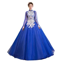 Vestidos Quinceanera 15 Anos бальные Платья пышные платья новое платье для выпускного вечера с аппликацией для вечерние платья с v-образным вырезом Vestido 0027