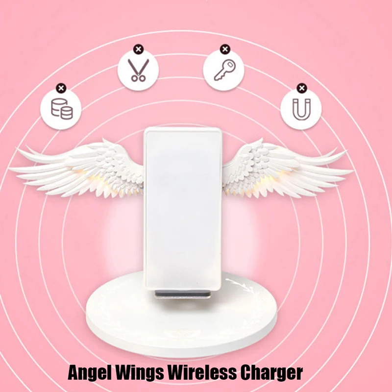 Для iphone 11 Pro max лучшее Беспроводное зарядное устройство для Xiaomi Mi 9 Angel Беспроводное зарядное устройство 10 Вт быстрое зарядное устройство для Samsung s8 Android, Apple