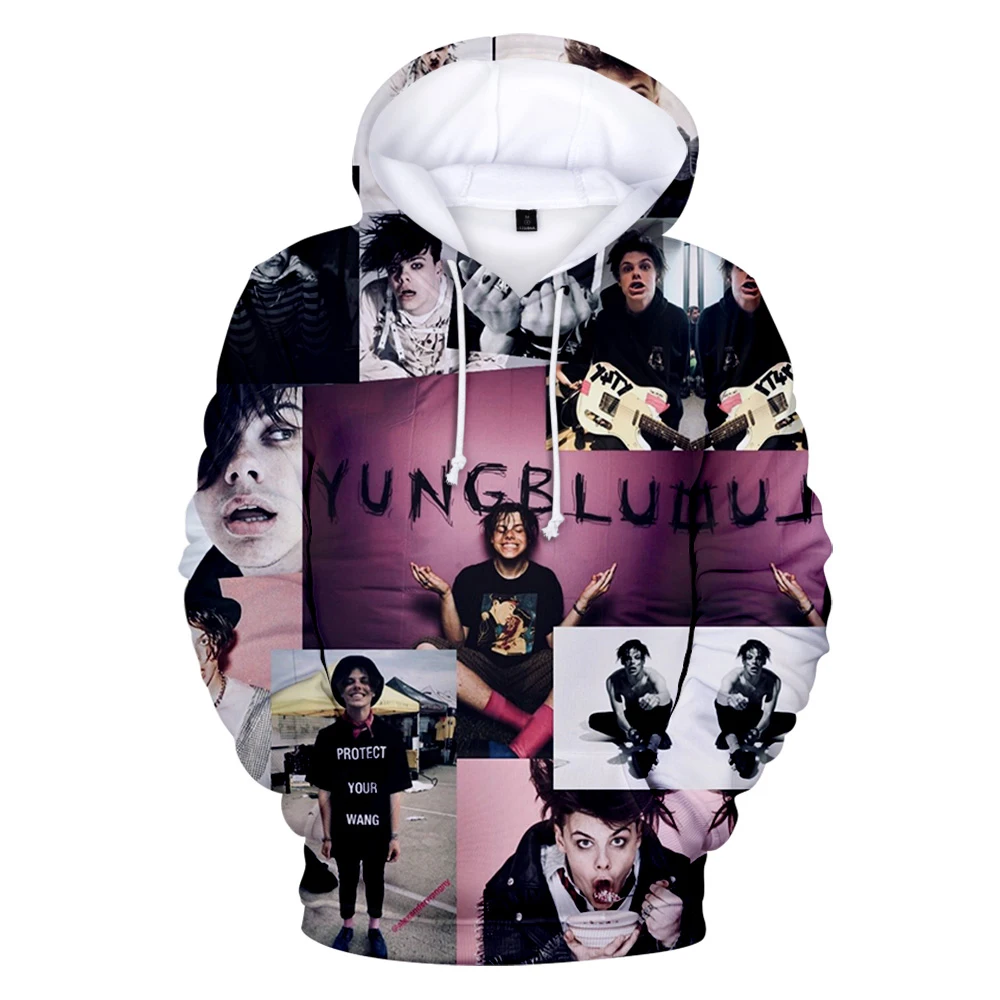 Fashion Men Women YungBlud 3D Printed Casual Hoodies and Pants Tracksuit B19