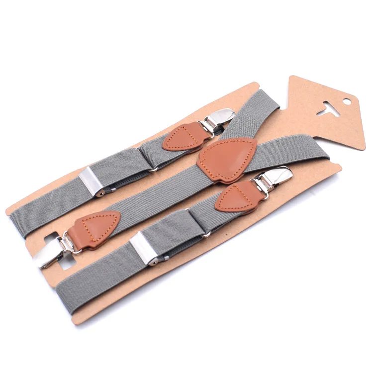 Child Suspenders 3 зажима, г., детские штаны для мальчиков и девочек, брюки костюмы на рост 2,5 см Эластичные подтяжки на Y-Back с металлическими подтяжками - Цвет: Child Suspenders