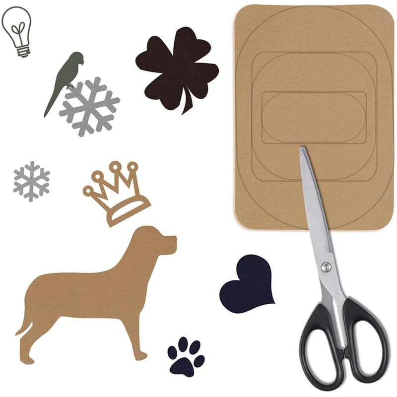 30 Pieces Iron on Fabric Patches Fabric Repair Patches Twill Clothing